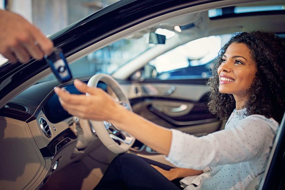 Upstate-Finance-Corp-Woman-Purchasing-Car
